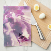 Roze vlinder theedoek (Quarter Fold)