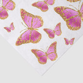 roze vlinder tissuepapier (Detail)