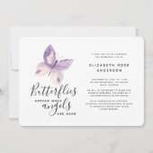 Roze vlinder | Viering van het leven Kaart (Voorkant)