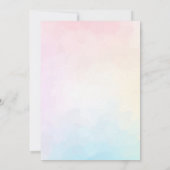 Roze Vlinder Waterverf Verjaardag Kaart (Achterkant)