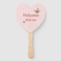 Roze Vlinder Welkom Kleine Baby Shower Handventila