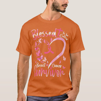Roze vlinder zonder borst om borstkanker te noemen t-shirt