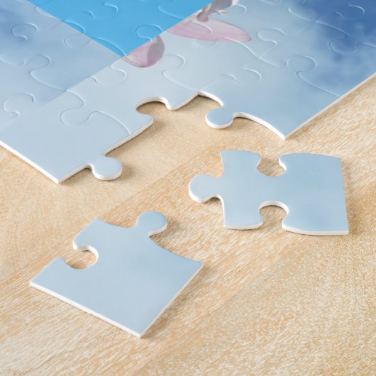  roze vlinderbloemboom, legpuzzel (Zijkant)