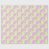 Roze vlinderbloemkarton voor Limoen Cadeaupapier (Vlak)