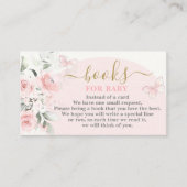Roze Vlinderboeken voor Baby Girl Kaart (Voorkant)