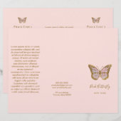 roze vlinderbrochure (Voorkant / Achterkant)