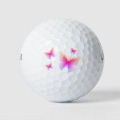  roze vlinderdruk golfballen (Voorkant)