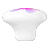  roze vlinderdruk keramische knop (Zijkant)