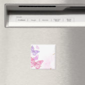 Roze vlindergrens magneet (Insitu (Vaatwasser))