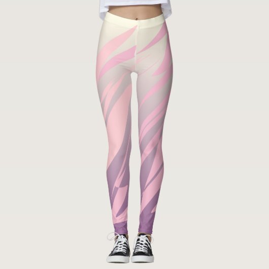 Roze vlinderleggings leggings (Voorkant)