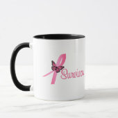 Roze Vlinderlint - Borstkanker Overlevende Mok (Links)