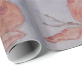 Roze vlinderpapier cadeaupapier (Rol Hoek)