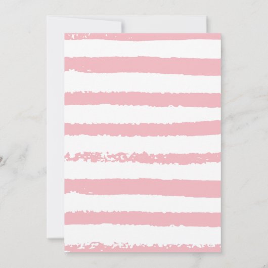 Roze vlinderpartij Uitnodiging (Achterkant)