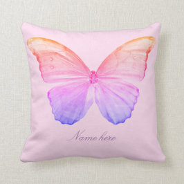 Roze vlinderpiloot kussen