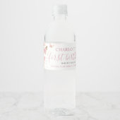  Roze Vlinders 1e Verjaardag Sweet 16 XV Waterfles Etiket (Voorkant)