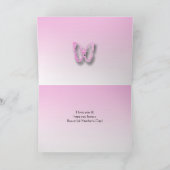  roze vlinders en Moederdag voor foto's Kaart (Binnen)