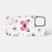 Roze Vlinders iPhone Hoesje (Achterkant horizontaal)