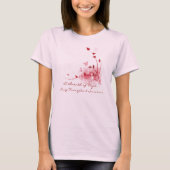 Roze vlinders - Lung Transplant Survivor Shirt (Voorkant)