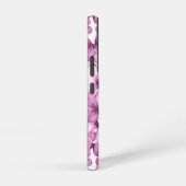 Roze Vlinders Modern Elegant Custom Monogram Samsung Galaxy Hoesje (Rechterkant)