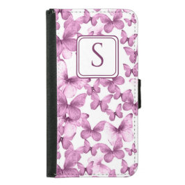 Roze Vlinders Modern Elegant Custom Monogram