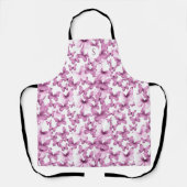 Roze Vlinders Modern Elegant Custom Monogram Schort (Voorkant)