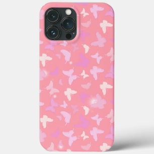 Roze Vlinders Naadloos Patroon Case-Mate iPhone Case
