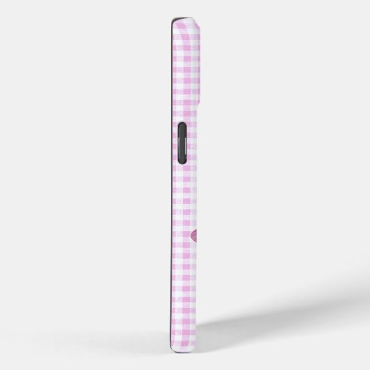 Roze vlinders op Gingham Case-Mate iPhone Case (Achterkant / Rechts)
