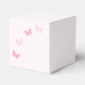Roze Vlinders Quinceanera Bedankdoosjes (Achterkant)