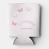 Roze Vlinders Quinceanera Blikjeskoeler (Voorkant)