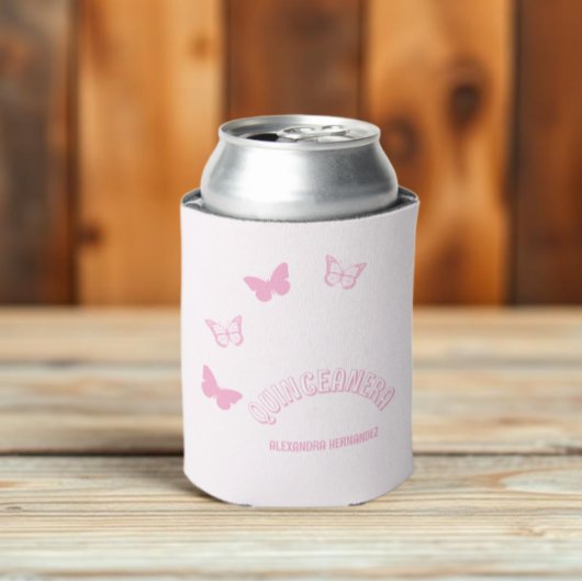 Roze Vlinders Quinceanera Blikjeskoeler