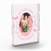 Roze Vlinders Quinceanera Fotoblokken (Links)