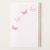 Roze Vlinders Quinceanera Planner (Achterkant)