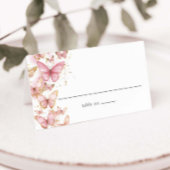  Roze Vlinders Sweet 16 Quince Verjaardag Plaatskaartje