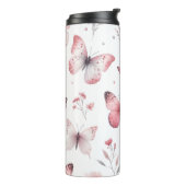 Roze Vlinders Thermosbeker (Gedraaid links)