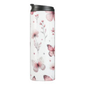 Roze Vlinders Thermosbeker (Geroteerd rechts)