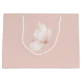 Roze Vlinders Verjaardag Groot Cadeauzakje (Voorkant)