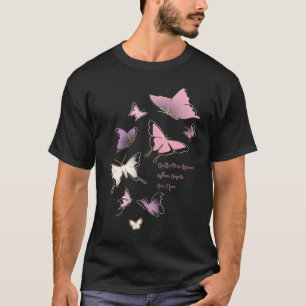 roze vlinders verschijnen wanneer engelen dicht z t-shirt