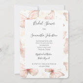  roze vlinders Vrijgezellenfeest Kaart (Voorkant)