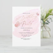 Roze Vlinders Waterverf Champagne 20 DIY JAAR Kaart (Staand voorkant)