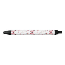 Roze Vlinders Zwarte Inkt Pen