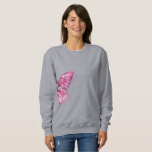 Roze vlindersweatshirt - Grace Meets Comfort Trui (Voorkant volledig)
