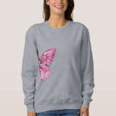Roze vlindersweatshirt - Grace Meets Comfort Trui (Voorkant)