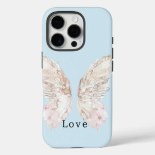  roze vlindervleugels iPhone 16 pro hoesje
