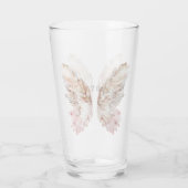 roze vlindervleugels glas (Achterkant)