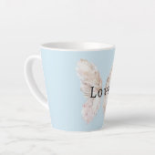  roze vlindervleugels latte mok (Linkerhoek)