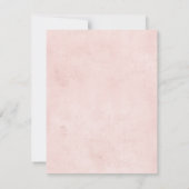 Roze vlinderwitte rozen Dank je wel Notitiekaartje (Achterkant)