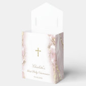 roze vloeibaar marmer Eerste Communie Bedankdoosjes (Geopend)