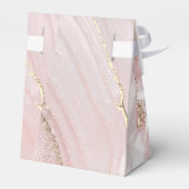 roze vloeibaar marmer Eerste Communie Bedankdoosjes (Achterkant)