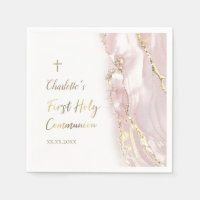 roze vloeibaar marmer Eerste Communie