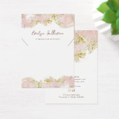 Roze vloeibaar marmer ketting display kaart (Bureau)